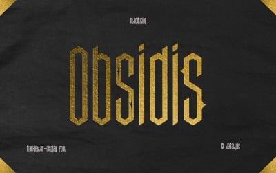 Obsidis - Simple Blackletter Font