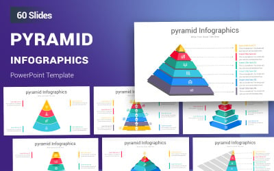 Piramida - Infografika - Szablon programu PowerPoint