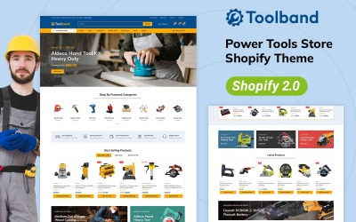 Toolband — Магазин многофункциональных инструментов Shopify 2.0 Адаптивная тема