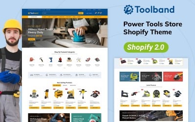 Toolband - Negozio di strumenti multiuso Tema Shopify 2.0 reattivo