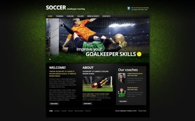 Responsive Soccer Website Template