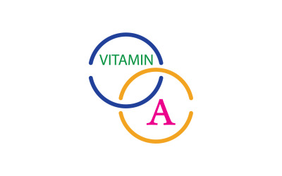 Vitamin simgesi logo şablonu vektör sürümü v12