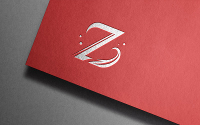 Design do logotipo Z || Modelo de logotipo editável número 01