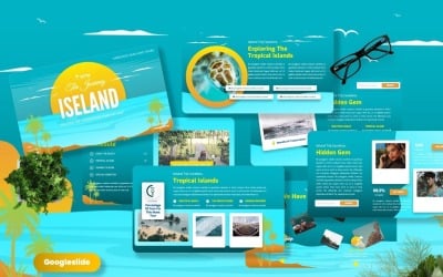 Eiland - Vakantie Googleslide-sjabloon