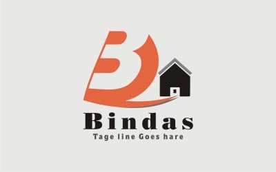 Plantilla de logotipo B para bienes raíces