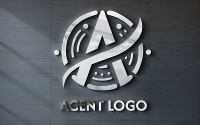 Выставка логотипа агента в виде письма