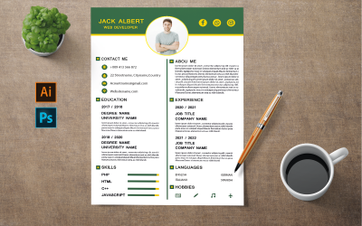 Webový vývojář Creative CV Template