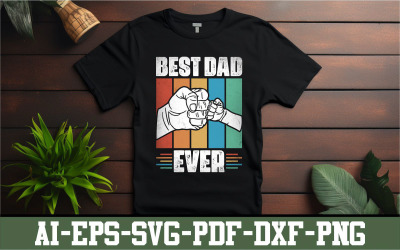 Best dad ever/ Best Father ever/ son and father punch