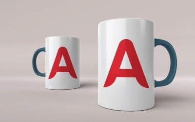 Einfaches A-Letter-Logo-Vorlagendesign