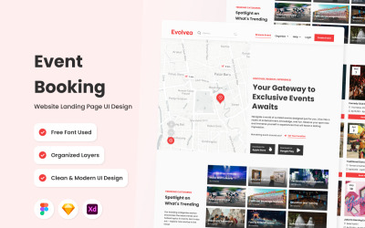 Evolvea – Landingpage für Veranstaltungsbuchungen