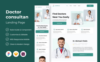 HealthCare - Page de destination du médecin consultant V2