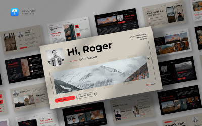Plantilla de Keynote de CV, currículum y portafolio