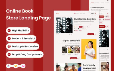 ReRead - Online Book Store Landing Page V1