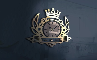 Saat Dükkanı Logo Şablonu Vektör