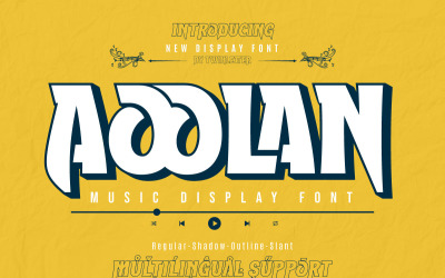 Aoolan - Lettertype voor muziekweergave