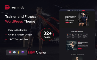 DreamHub – personlig tränare och fitness WordPress-tema