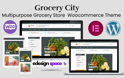 Grocery City - uniwersalny sklep spożywczy lub sklep Woocommerce i motyw WordPress
