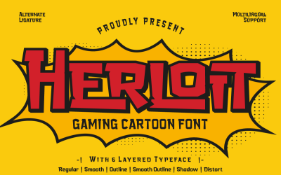 Herloit - Police d&amp;#39;affichage de jeu