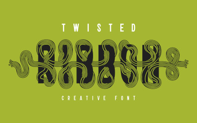Twisted Ribbon — Creative Font