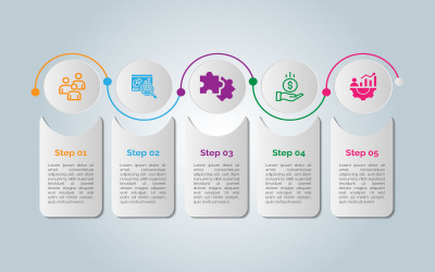 Modern kişiselleştirilmiş vektör infografik tasarımı.