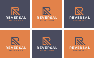 Paquete de logotipos de letra R mínima