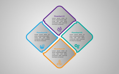 Progettazione di elementi infografici aziendali vettoriali gratuiti.