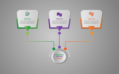 Affärsstatistik infographic element design.