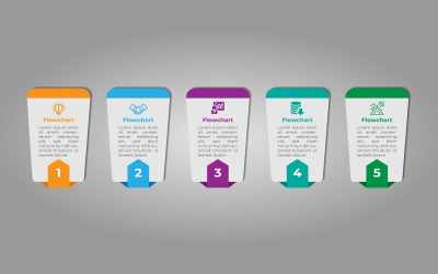 Design infografico in stile quadrato per la comunicazione aziendale.