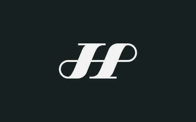 Минимальный шаблон логотипа буквы H или HP