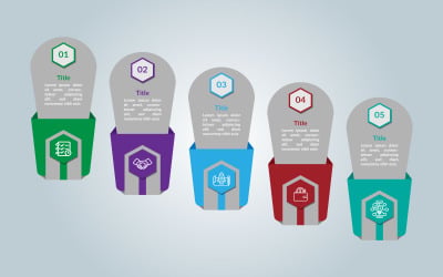 Modern kare tarzı vektör infografik tasarımı.