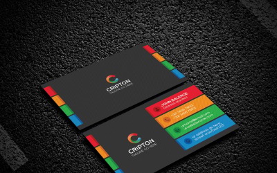 Tarjeta de visita colorida 00015