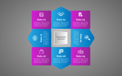 Vector infographic element design med ikon.