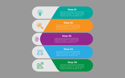 Vektor modernes statistisches Infografik-Designelement.