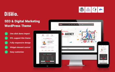 Diseio - SEO &amp;amp; Digital Marketing WordPress Theme