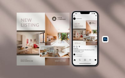 Modern New Listing Home Instagram Post