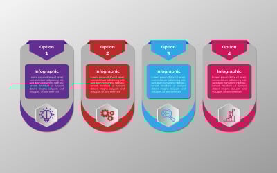 Modern presentation vektor infographic design.