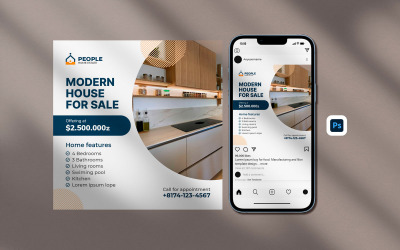 Onroerend goed huis onroerend goed Instagram-bericht