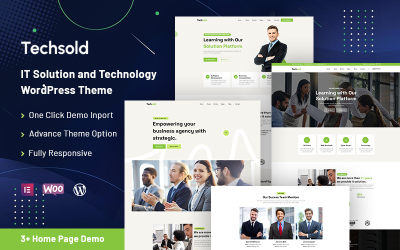 Techsold – Thème WordPress pour solutions informatiques et technologies