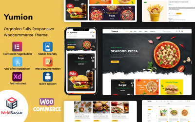 Yumion - Pizza és étterem WooCommerce téma
