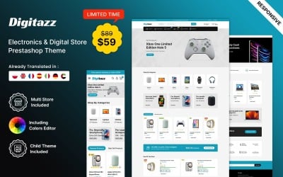 Digitazz - Electronics Store and Digital Products Store Prestashop Theme