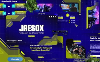 Jaesox - Gamer Competition Keynote Templates