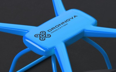 Temp do logotipo da inovação do drone