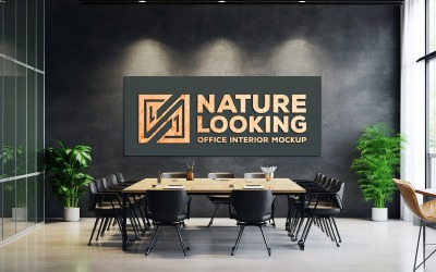 Office wall mockup | office board mockup | office metting board mockup