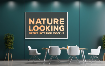 Premium office board mockup | office wall board mockup | office board mockup