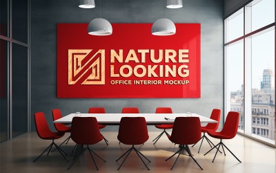 Toplantı panosu maketi | ofis kırmızı tahta maketi | ofis toplantı panosu maketi
