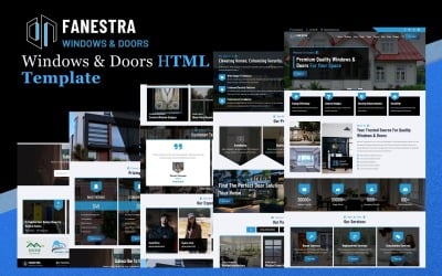 Fanestra - HTML5-шаблон веб-сайта по услугам окон и дверей