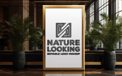Outdoor board mockup | building outdoor board mockup | store front logo mockup