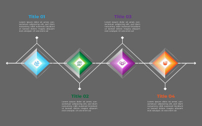 Projekt elementu kreatywnego wektora infografiki w stylu kwadratowym.