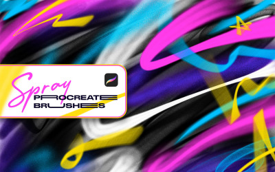 Sprayfärg Procreate-borstar