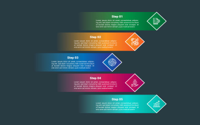 Vector eps kreativ statistik infographic design med ikon.